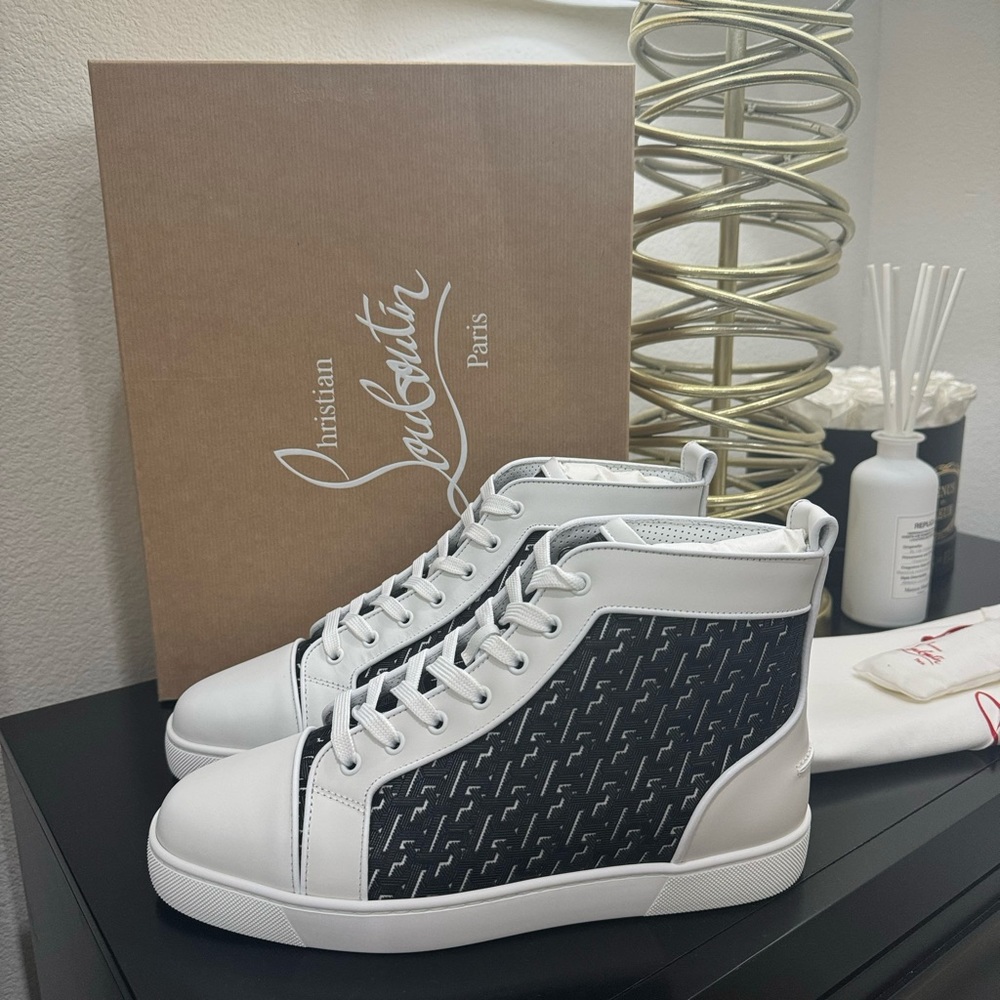 Christian Louboutin Louis Orlato High-Top Black/White